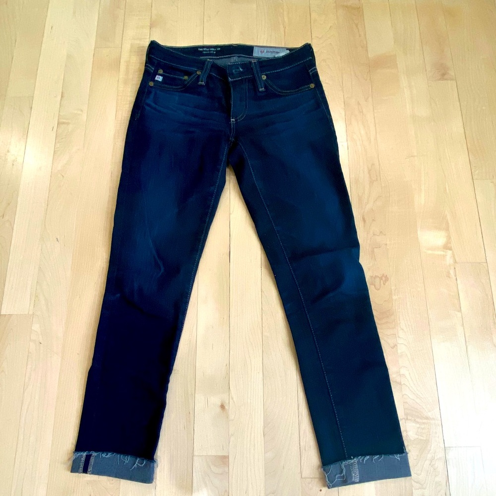 AG Cigarette roll-up jeans